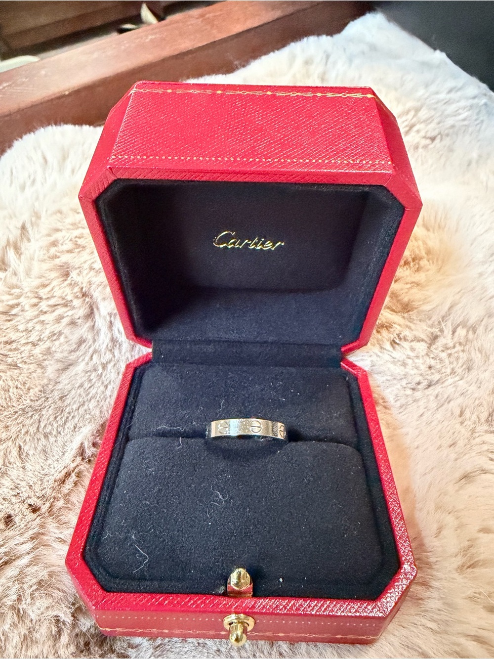 Authentic Cartier LOVE Ring White Gold Size 57 With ring Box and outer box - Picture 10 of 15